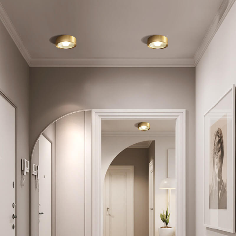 Frendorf | LumoLux Ultra-thin LED Deckenleuchte | Kupfer | Modernes Design | Dimmbare Deckenlampe | Energieeffizient | Stimmungslicht