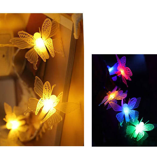 Frendorf | Luminelle LED Lichterkette | Schmetterlingsdesign | Für Garten, Balkon & Terrasse | Outdoor Deko