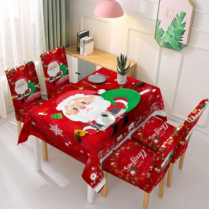Frendorf | Weihnachts Tischdecke Stuhlhussen Dekoration