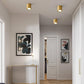 Frendorf | LumaBrass LED Deckenstrahler | Zylindrisches Design | Moderne Flush Mount Beleuchtung | Neutralweiß (4000K)