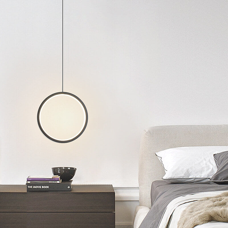 Modern Minimalist Runde Eisen Acryl LED Kronleuchter Für Schlafzimmer