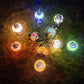 Marokkanische Buntglas runde Pot USB wiederaufladbare LED tragbare Tischlampe