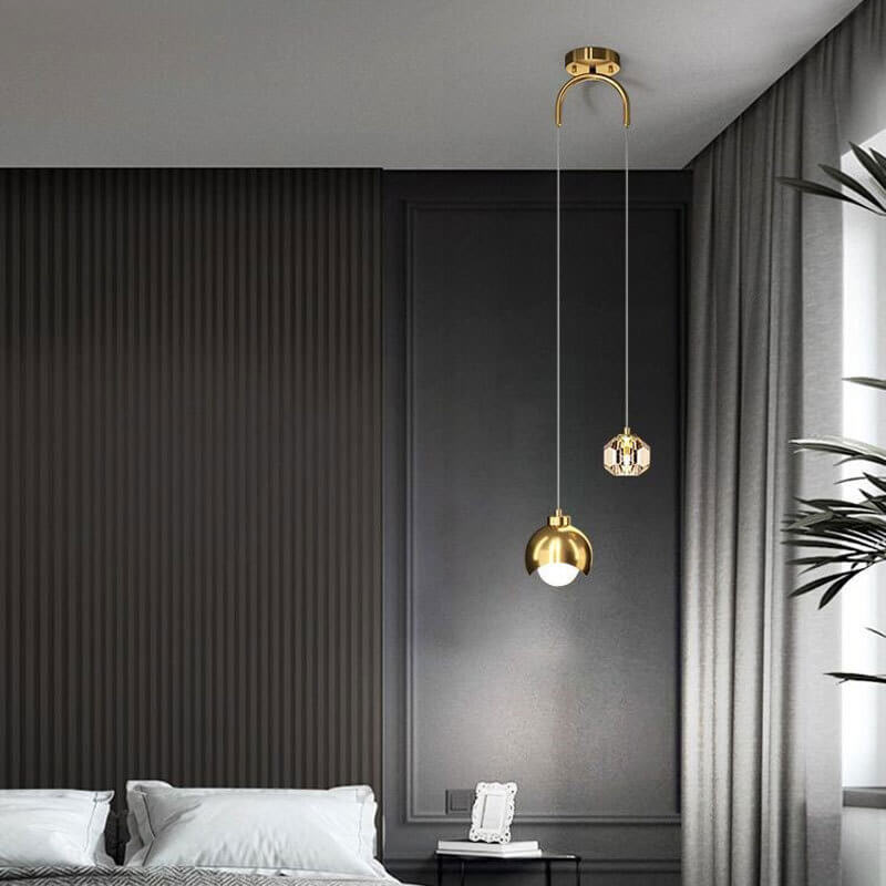 Frendorf | AstraLux Island LED Pendelleuchte | Modern | Luxus Design | Eisen und Messing | Deko für Zuhause
