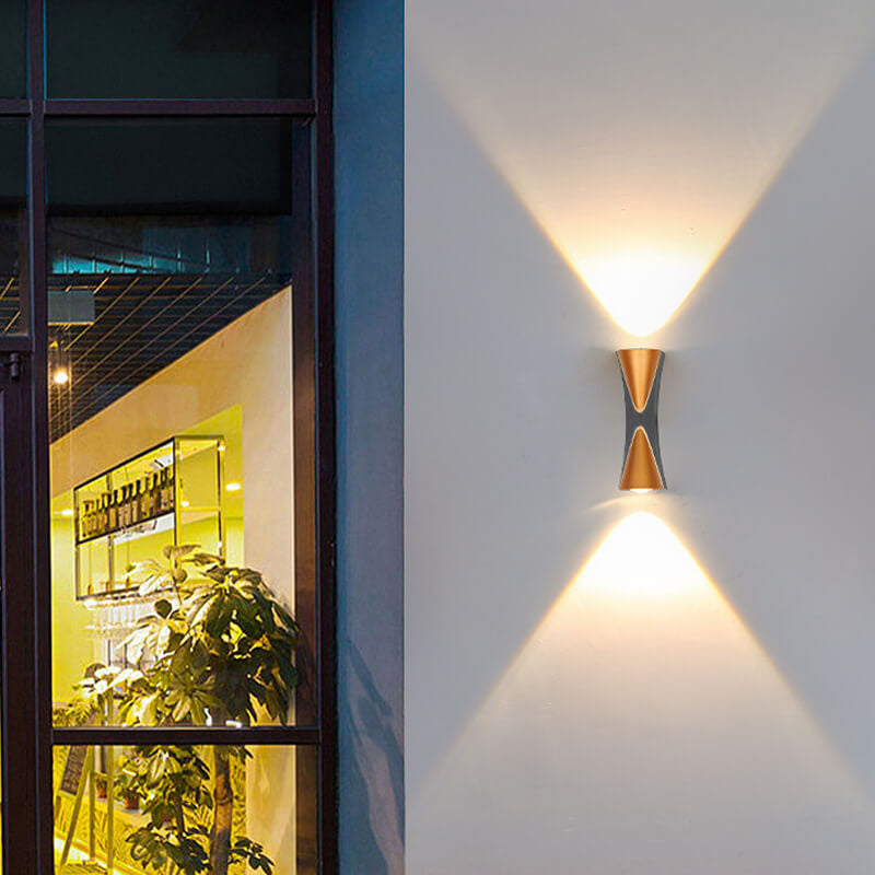 Einfacher Outdoor wasserdichter Aluminium Horn LED Wandleuchtenlampe