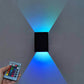 Frendorf | GlowSquare Moderne Aluminium LED Wandleuchte | RGB & Weißlicht | Quadratisches Design | Stimmungslicht