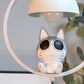 Frendorf | MeowBright Cartoon Katzen-Wandleuchte | Nordisches Design | Holz & Eisen | Stimmungsvolles Licht für Schlafzimmer