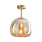 Frendorf | Nordora Luxus Rundglas-Deckenleuchte | Semi-Flush Mount | Modernes Skandinavisches Design