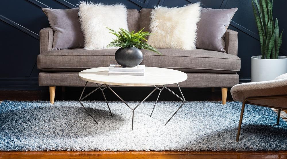 Frendorf | Velviona Gradient Shaggy Teppich | Weicher Hochflorteppich | Modernes Farbverlauf-Design