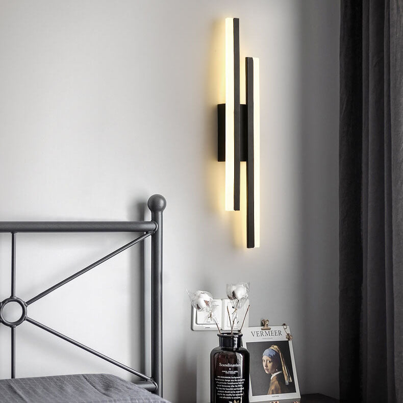 Frendorf | LuxLine Moderne LED Wandlampe | Minimalistisches Design | Eisen & Acryl | Dimmbares Licht