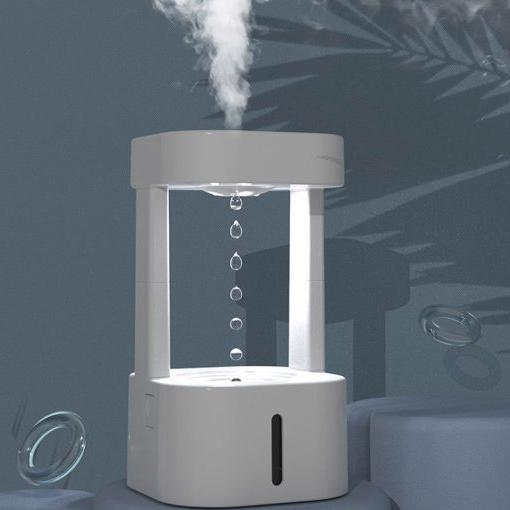 Frendorf | 2-in-1 Schreibtischlicht Luftbefeuchter Regenwolke Aromatherapie ätherisches Öl Zen Diffuser & Regnende Wolke Nachtlicht Pilzlampe