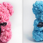 Frendorf | Valentinstag Geschenk Rose Bär Ewige Blume Rose Teddybär PE Schaum Bär 25cm Valentinstag