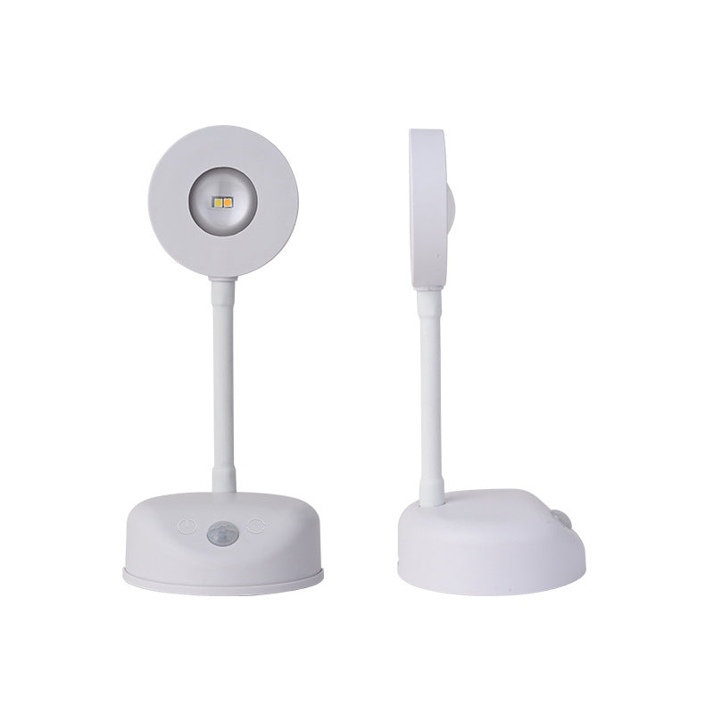 Moderne Einfachheit Wasserdicht ABS Rund LED Wiederaufladbare Bewegungsmelder Wandlampe Für Außenpatio