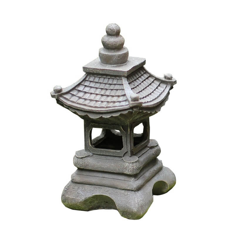Frendorf | PagodaGlow Japanische Solar-Pagodenleuchte | LED Gartenlampe | Wetterfest | Dekorative Außenbeleuchtung