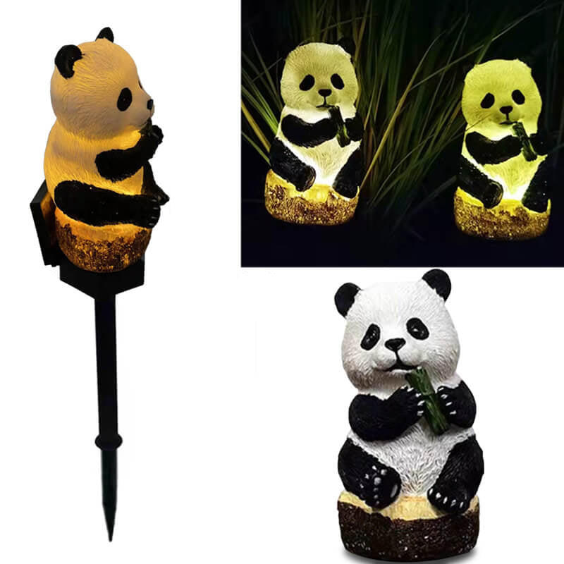 Solarharz Panda Outdoor wasserdichte Patioschmuckbodenstecklicht