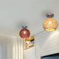 Frendorf | WeaveSphere Deckenleuchte | Skandinavisches Design | Geflochtene Kugel | 1-Licht | Perfekt für Flure und Wohnräume
