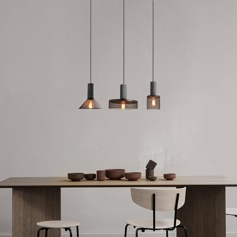 Frendorf | UrbanTaper Industrial Design Zement Pendelleuchte | Zylindrische Form | Moderner Look | Perfekt für Wohnzimmer