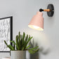 Modern Minimalistische Zylindrische Trapezförmige Aluminium Holz 1-Licht Wand Sconce Lampe Für Schlafzimmer