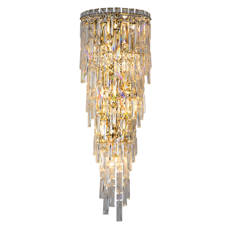 Frendorf | Lustrevia Kristall Wandleuchte | Luxus Design | Quasten aus Kristall | LED 1-Licht | Wohnzimmerlicht