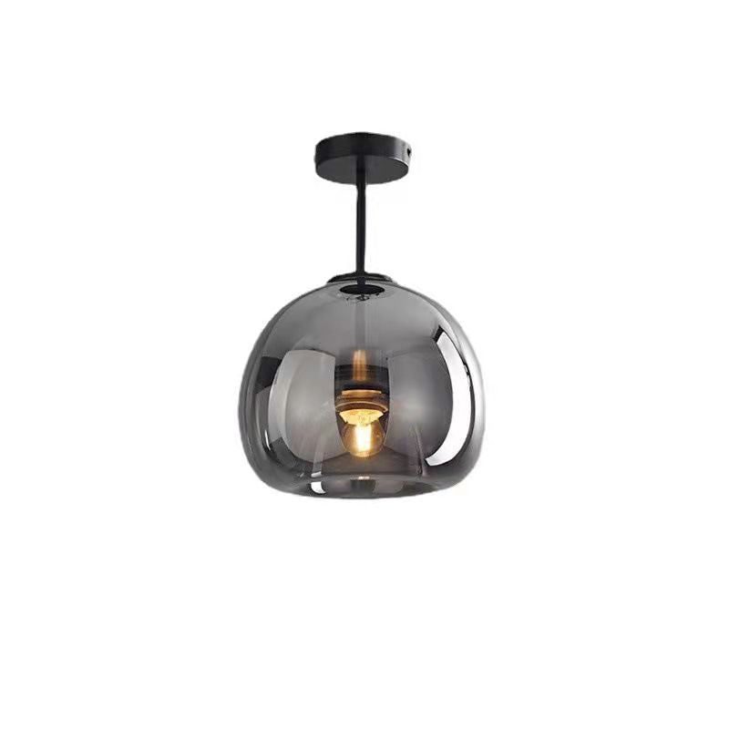 Frendorf | Nordora Luxus Rundglas-Deckenleuchte | Semi-Flush Mount | Modernes Skandinavisches Design