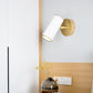 Moderne Einfachheit Plattierte Zylindrische Spotlicht 1-Licht Lese Wandleuchte Lampe