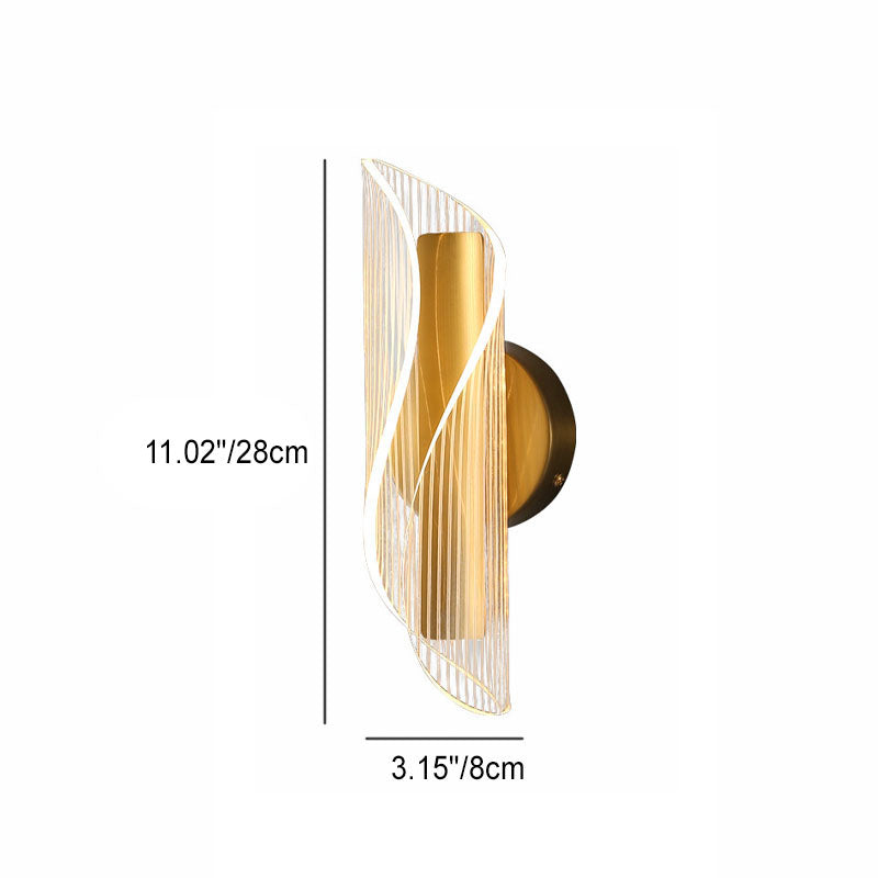 Moderne Acryl Locken LED Wandlampe
