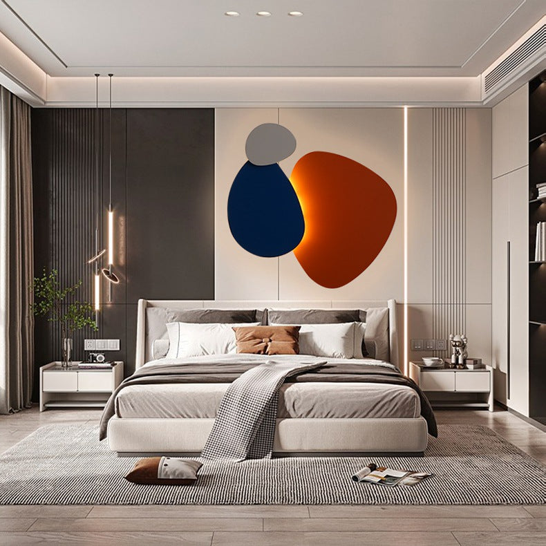 Frendorf | LumoArc Skandi LED Wandlampe | Geometrisches Design | Deko für Schlafzimmer & Wohnzimmer