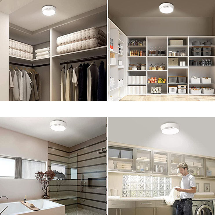 Frendorf | SenseLux Runde LED Deckenleuchte | Bewegungssensor | Weißes Licht | Batteriebetrieben & Wiederaufladbar