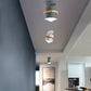 Frendorf | Cylindra Nordic Deckenleuchte | Halbzylinder-Design | Holz & Metall | Für Flur & Wohnbereich | 1-flammig