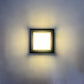 Moderne Minimalistische Wasserdichte Quadratische Aluminium Acryl LED Außen Wandlampe Für Garten