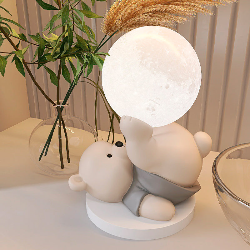 Frendorf | MoonBear Touch Lampe | LED Nachtlicht Teddybär | Stimmungslicht & Kinderzimmer Dekoration