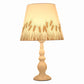 Frendorf | LiliaBloom Exklusive Tischlampe mit Stoffschirm | Blumenmotiv | Vase-Design | LED-Dimmfunktion | Elegante Beleuchtung für Zuhause
