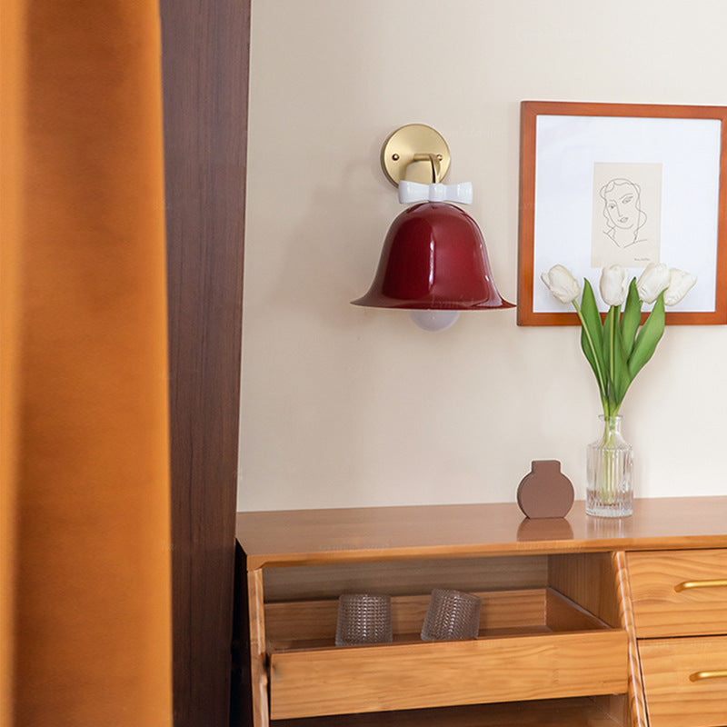 Frendorf | BelleFlare Französisches Design Wandlampe | Minimalistische Glockenform | Einzigartiges Dekor | Iron Wall Sconce