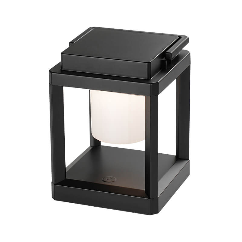 Outdoor Solar Camping Quadrat Tragbare Käfig LED Camping Landschaft Licht