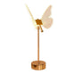 Nordic Light Luxury Acryl Blume Schmetterling Gold LED Tischlampe