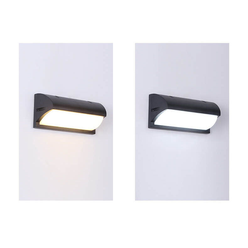 Frendorf | Zynistra AquaGlow Außenwandleuchte | Geometrisches Design | Wasserdicht | LED mit Sensor
