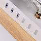 Frendorf | LogLight Minimalistische Deckenleuchte | Quadratisches Holz- und Glasdesign | Nordic 1-flammige Beleuchtung