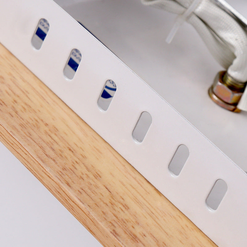 Frendorf | LogLight Minimalistische Deckenleuchte | Quadratisches Holz- und Glasdesign | Nordic 1-flammige Beleuchtung