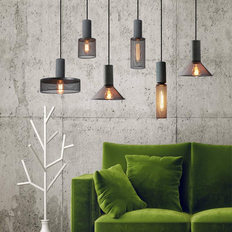Frendorf | UrbanTaper Industrial Design Zement Pendelleuchte | Zylindrische Form | Moderner Look | Perfekt für Wohnzimmer