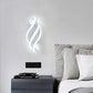Modern Minimalist Spiral Linie Aluminium Acryl Silikon LED Wandleuchte Lampe Für Schlafzimmer