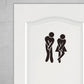 Frendorf | Lustiges Toilettentür-Schild Aufkleber