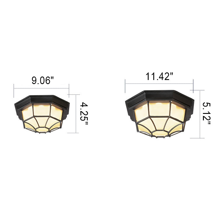 Frendorf | LunaShield Outdoor LED-Deckenleuchte | Wasserdicht | Aluminium | Rund & Achteckig | 3 Farbmodi