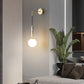 Frendorf | Marbelis Sphere LED Wandleuchte | Moderner Luxus | Marmor-Arm & Kugelschirm | Dekorative Beleuchtung