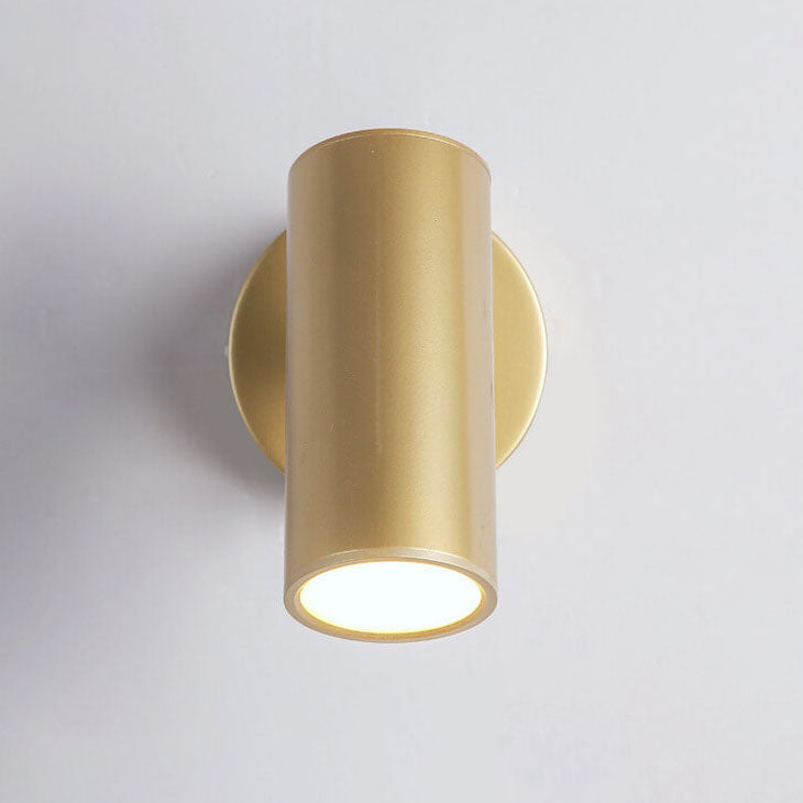 Moderne Einfachheit Plattierte Zylindrische Spotlicht 1-Licht Lese Wandleuchte Lampe