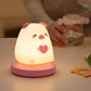 Kreative Silikon Tier USB Wiederaufladbare Nachtlampe Dekorative Tischlampe