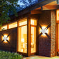 Zeitgenössische Einfachheit Aluminium Seestern Design LED wasserdichte Wandlaterne Lampe für Außenterrasse