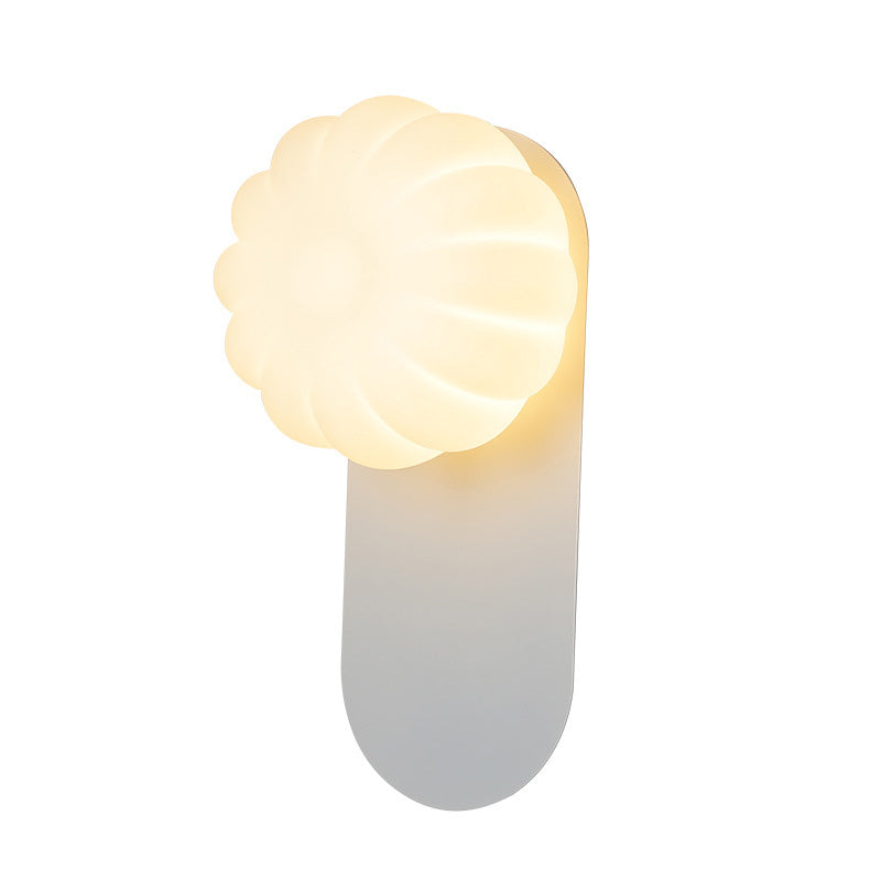 Moderne Einfachheit PE Kürbisform Eisen 1-Licht Wandleuchte Lampe Für Schlafzimmer