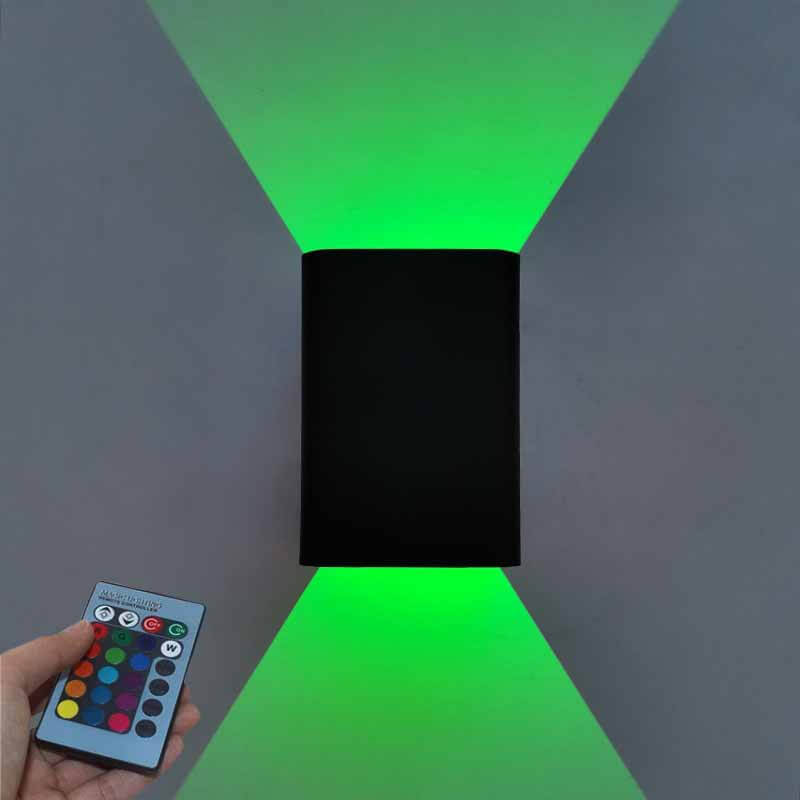 Frendorf | GlowSquare Moderne Aluminium LED Wandleuchte | RGB & Weißlicht | Quadratisches Design | Stimmungslicht