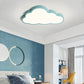 Zeitgenössische skandinavische Macaron Cartoon Eisen PVC Wolken Shade LED Deckenleuchte für das Wohnzimmer