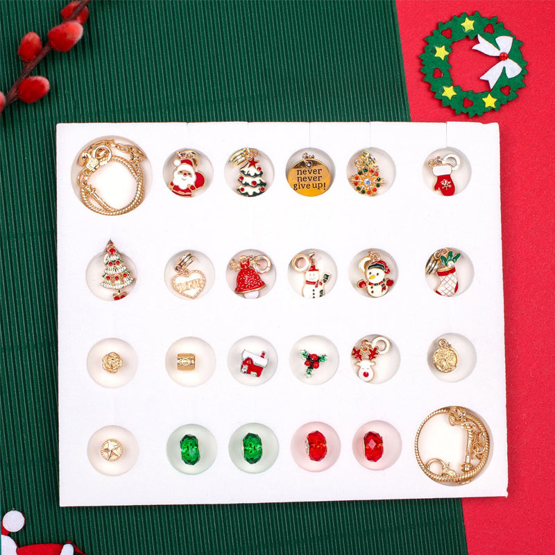 Frendorf | 24 Tage Countdown Kalender DIY Weihnachts Adventskalender Armbänder Set