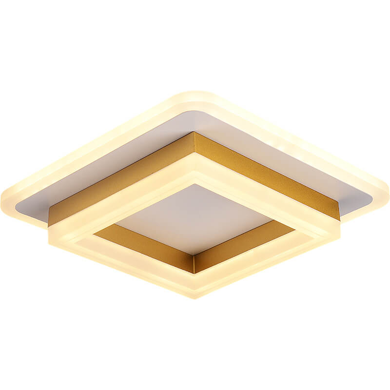 Simple Acrylic Square Circle Iron LED Deckenleuchte